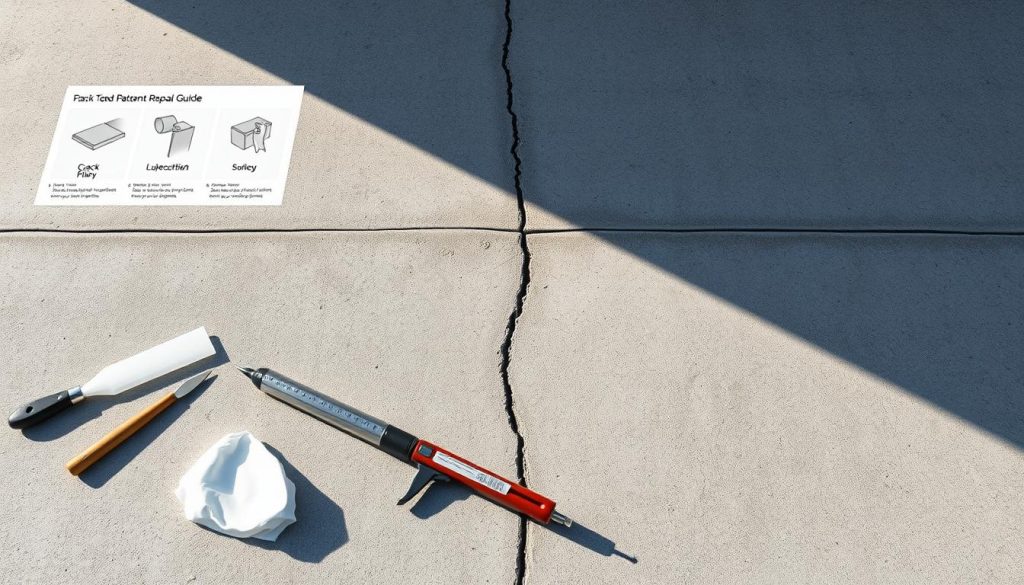 concrete slab crack repair maintenance tips